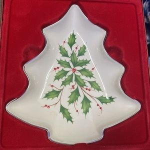 Lenox Christmas Tree Holiday Candy Dish